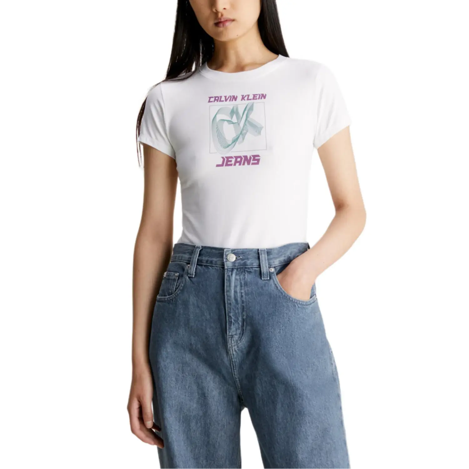 Calvin Klein Футболка Women's Bright White Europe Version — фото 4