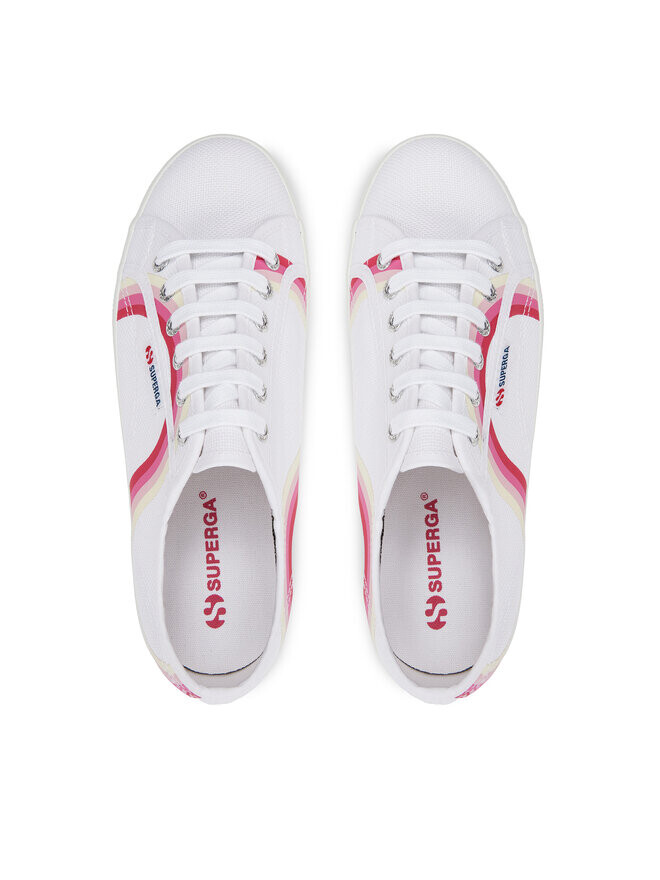 Кеды Superga Zapatillas de tenis Round Stripes 2790, белый — фото 4