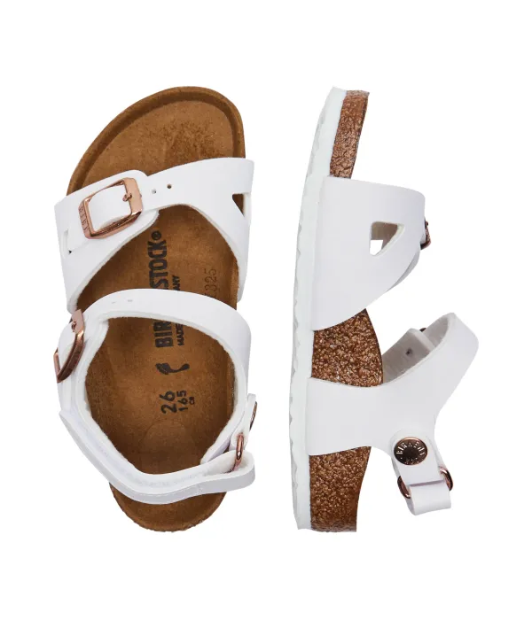 Сандалии из кожи Рио Narrow fit Birkenstock, белый — фото 3