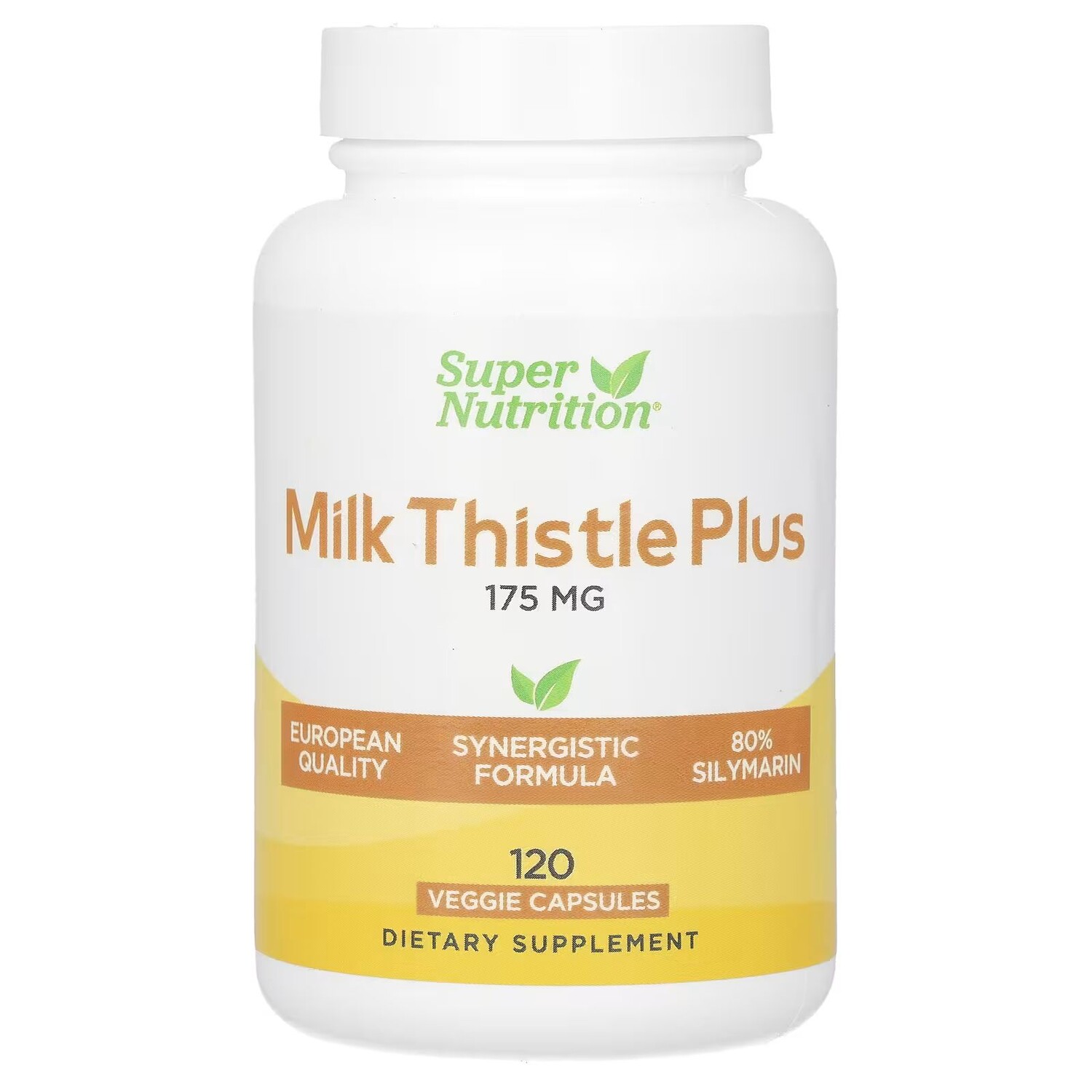 

Расторопша плюс, 175 мг, 120 растительных капсул Super Nutrition