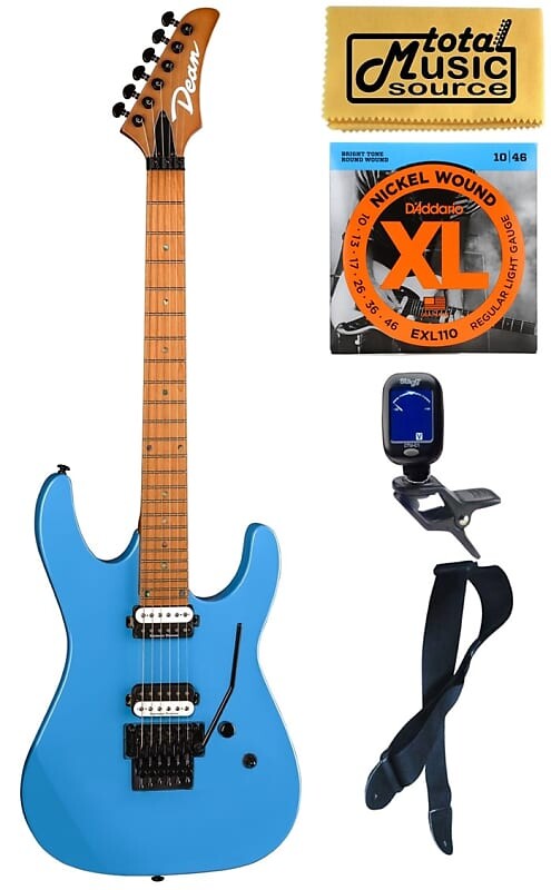 

Электрогитара Dean Modern MD24 Roasted Maple Vintage Blue Electric Guitar, Bundle