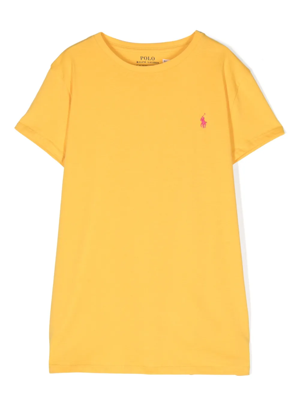 

Футболка с вышивкой Polo Pony Polo Ralph Lauren Kids, желтый