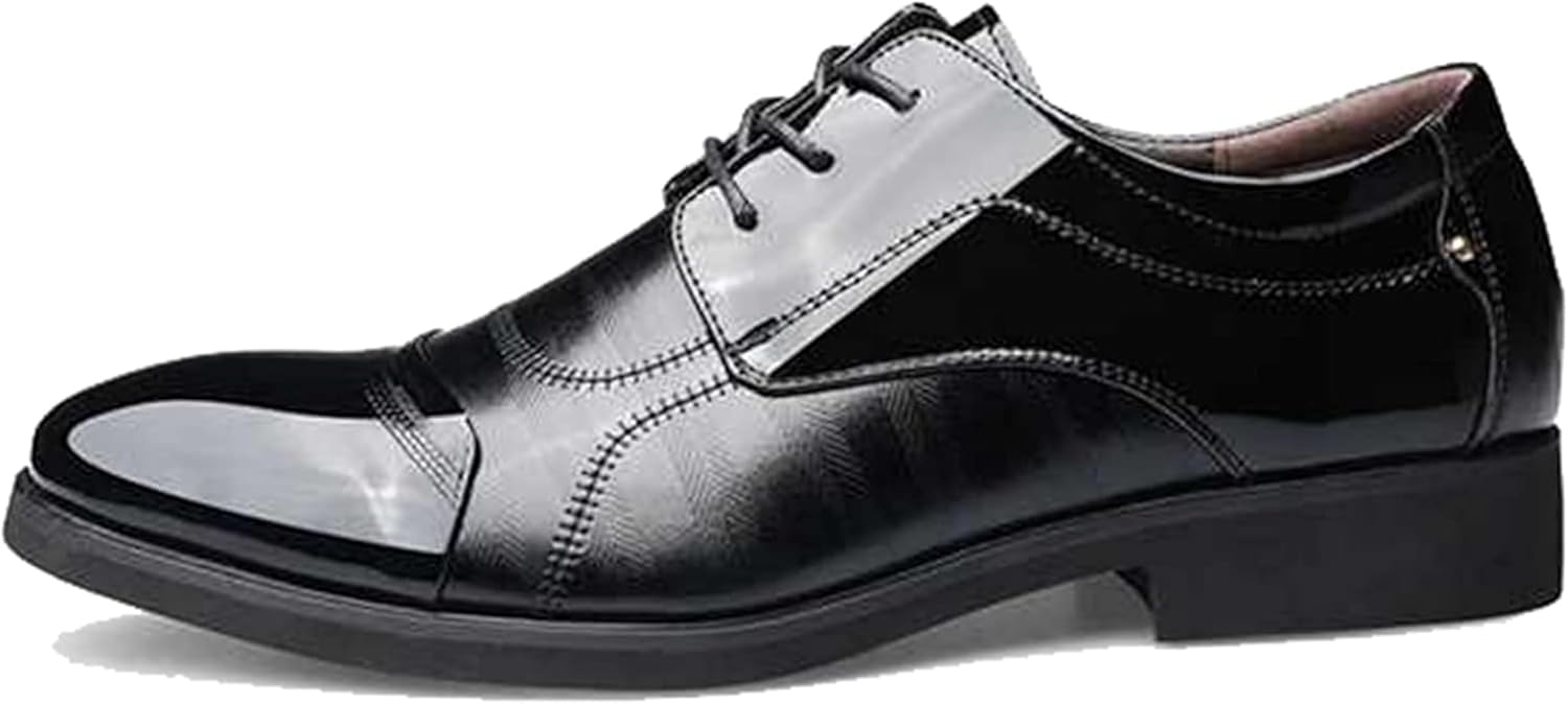 

Мужские вечерние туфли на шнуровке с острым носком, с низким вырезом, оксфорды, весна-лето Generic, черный