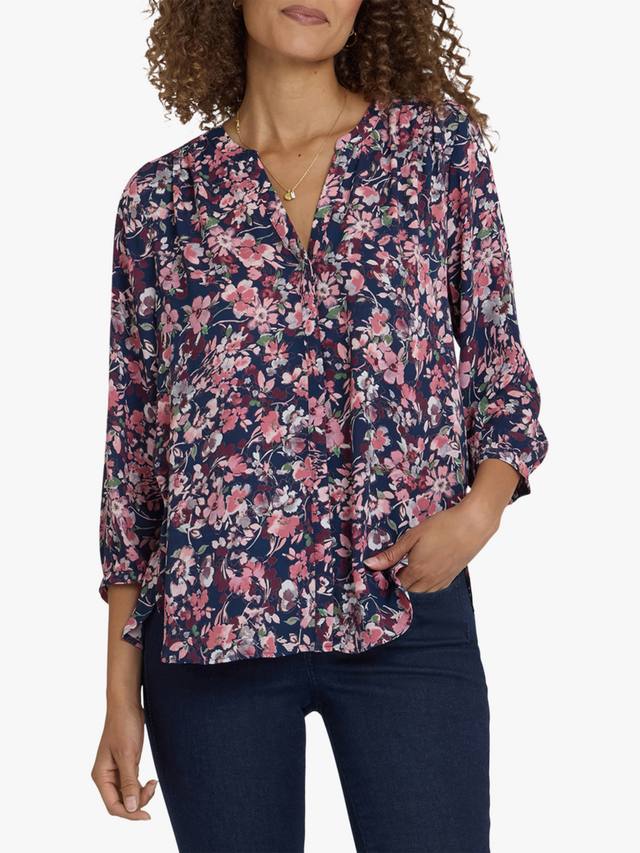 

Блузка с защипами NYDJ, Rosetta Blooms