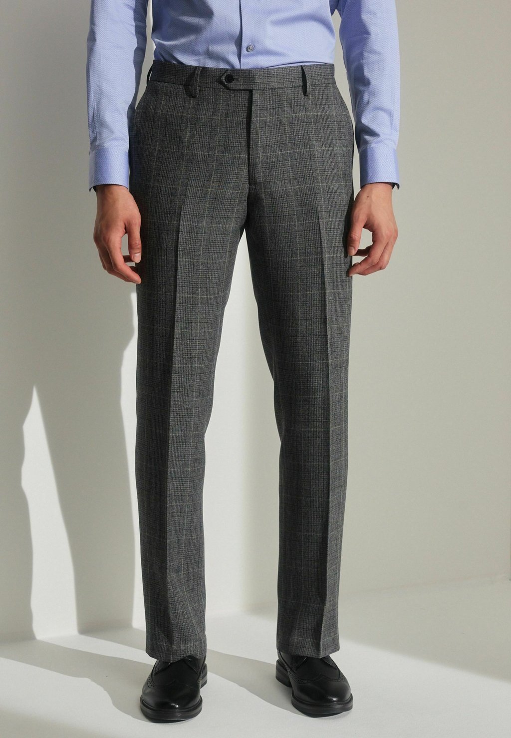 

Костюмные брюки SLIM FIT PRINCE OF WALES CHECK Next, серый