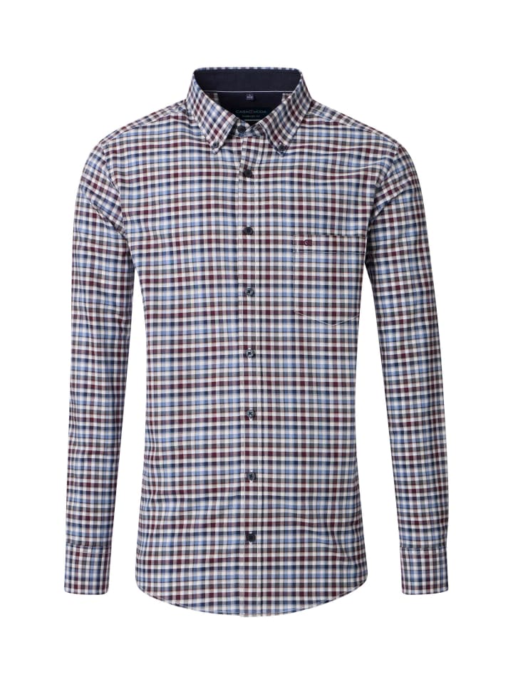 

Повседневная рубашка синего цвета CASAMODA