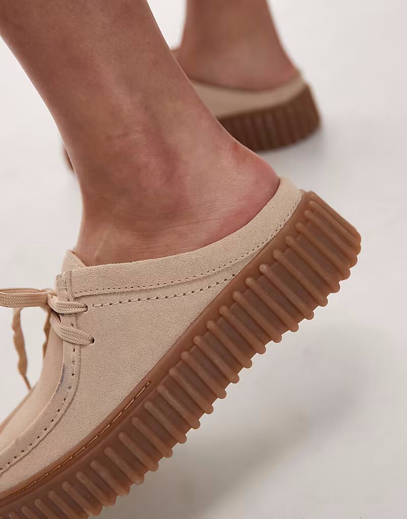 Мюли Clarks Torhill из замши цвета экрю — фото 3