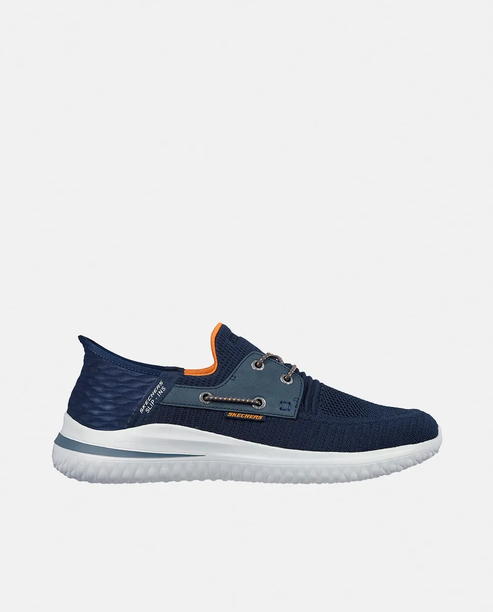 

Повседневные спортивные слипоны Skechers, темно-синий