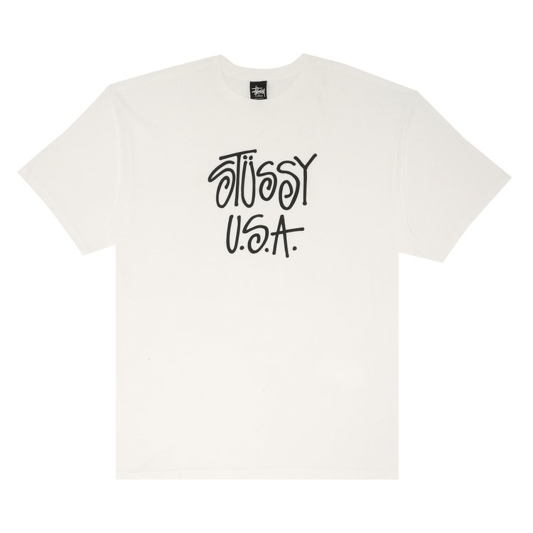 

Футболка Stussy USA 'White/Black', белый