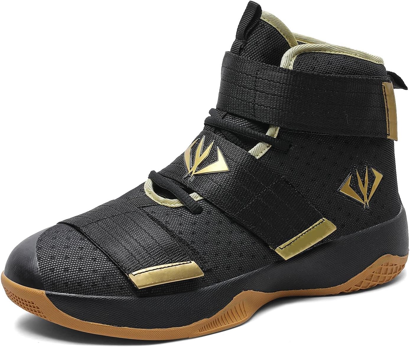 

Мужские и женские дышащие баскетбольные кроссовки MAUGELY, студенческие спортивные повседневные нескользящие кроссовки для пары, золотой