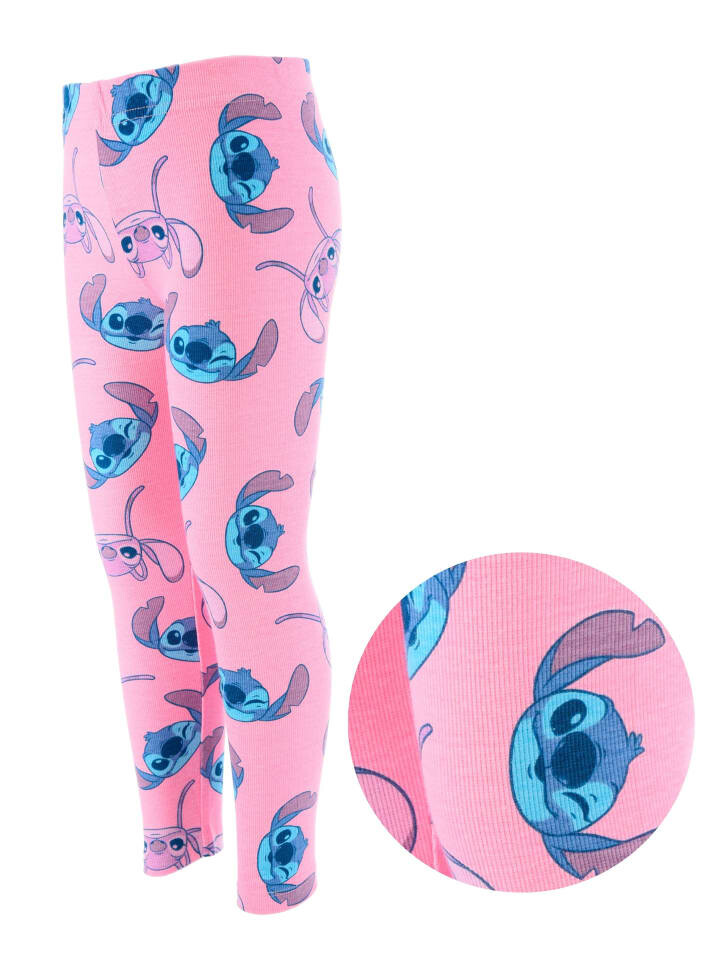 Рубашка с длинным рукавом Disney 2tlgOutfit & Leggings Stitch, розовый — фото 4
