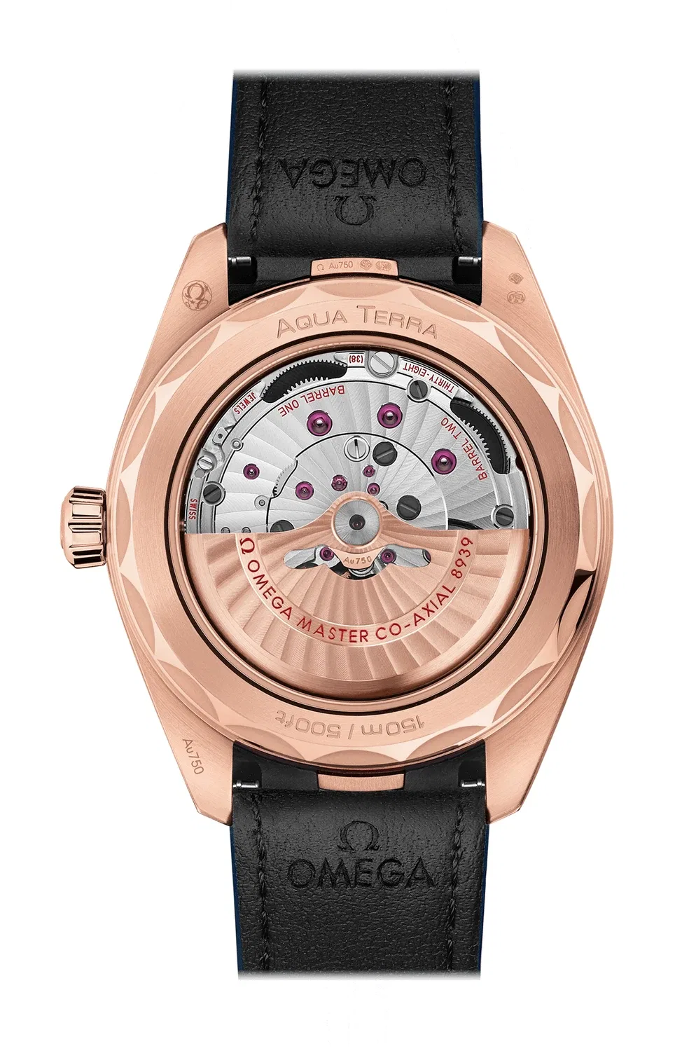СИМАСТЕР АКВА ТЕРРА 150М OMEGA CO-AXIAL MASTER CHRONOMETER GMT WORLDTIMER 43 ММ - 220.53.43.22.02.001, золотой — фото 2
