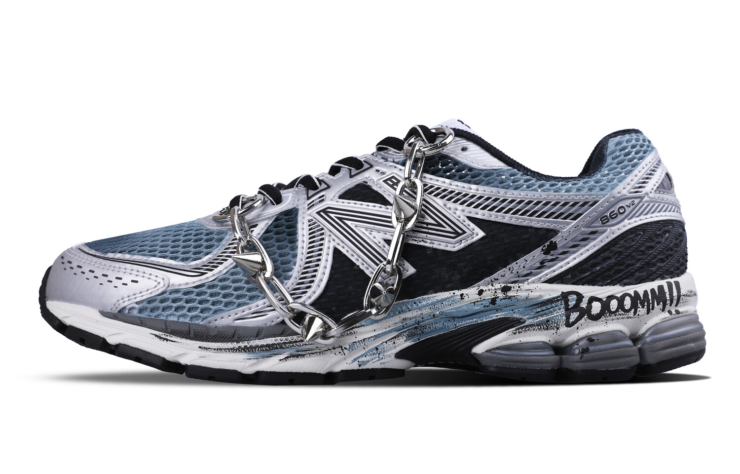 

Кроссовки NB 860 унисекс с низким верхом синего цвета New Balance