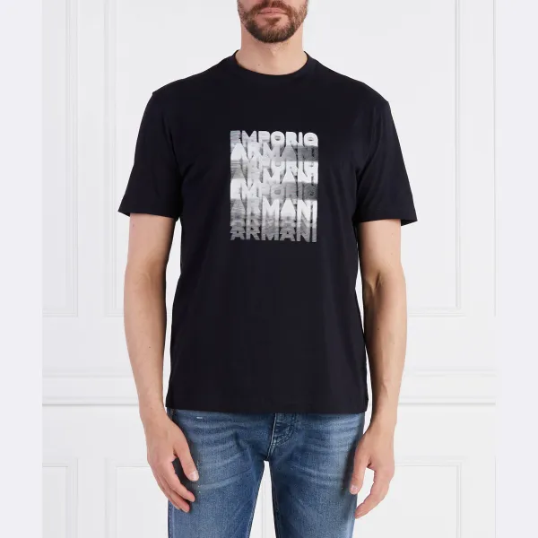

Футболка стандартного кроя Emporio Armani, черный