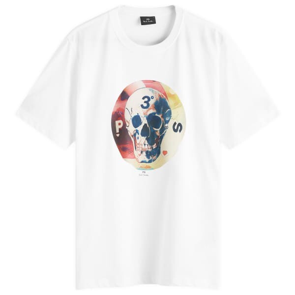 

Футболка с черепом Paul Smith, белый