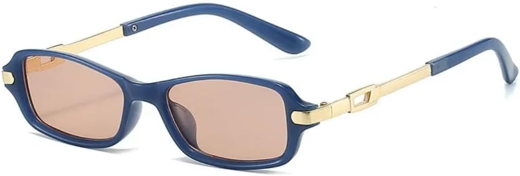 

Солнцезащитные очки с защитой UV400 | Легкая металлическая оправа в стиле панк | Для женщин и мужчин | Для занятий спортом на открытом воздухе и вождения DSVIGF, Blue Tea