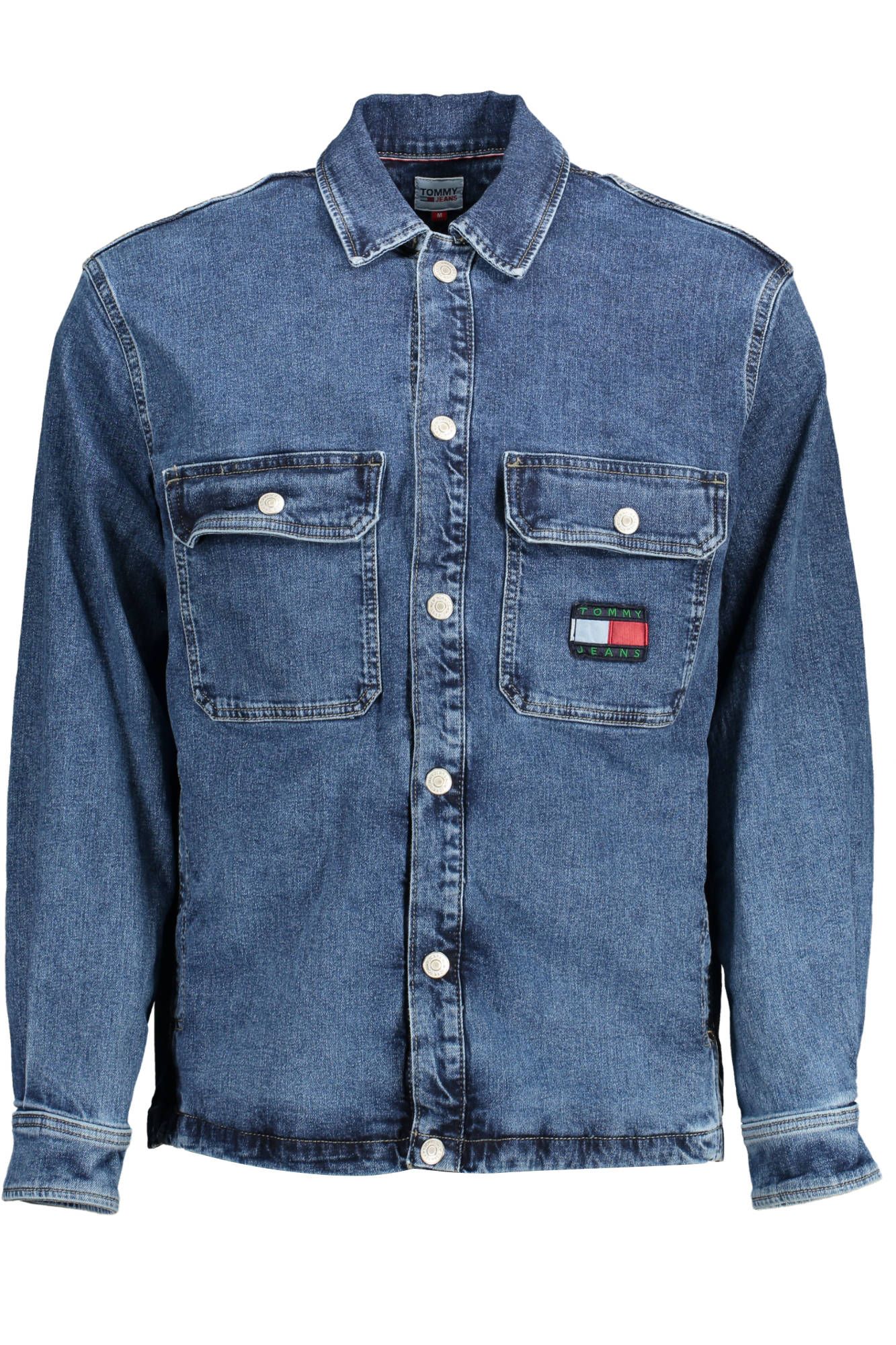 

Синяя хлопковая мужская куртка Tommy Hilfiger