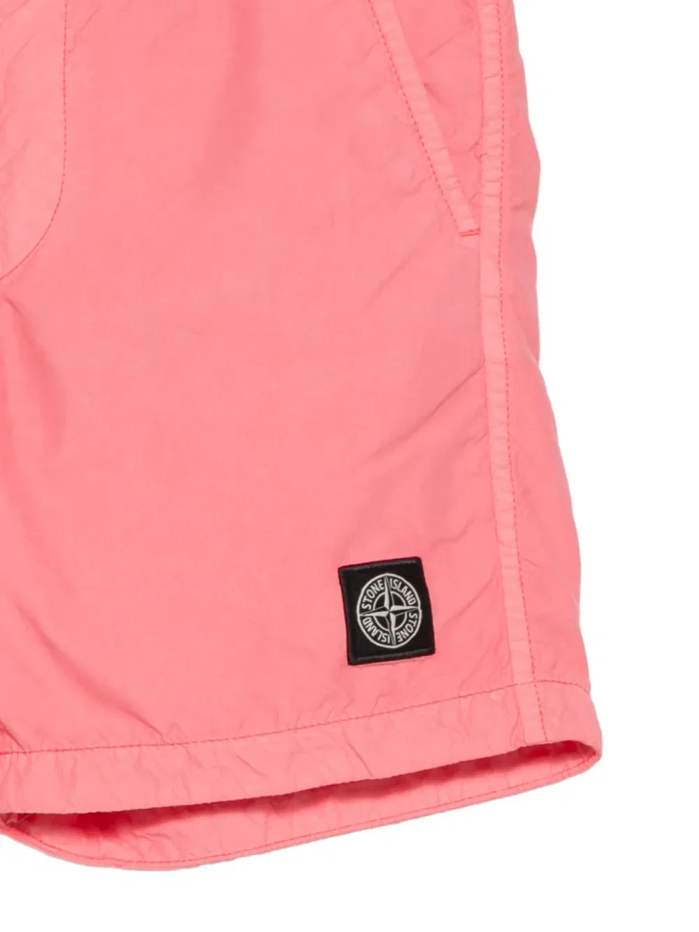Плавки с нашивкой логотипа Stone Island Junior, розовый — фото 3