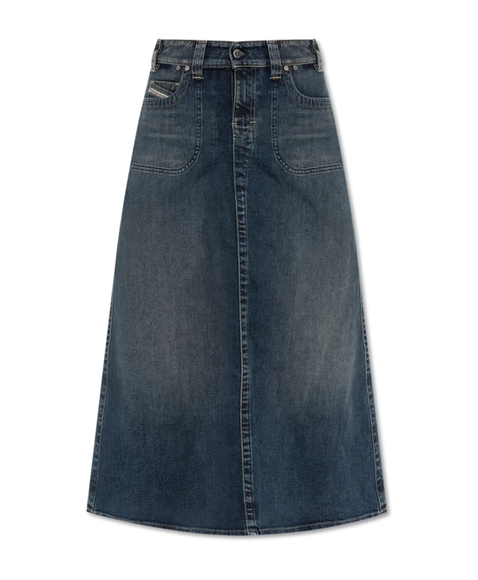 

Юбка миди Diesel, синий