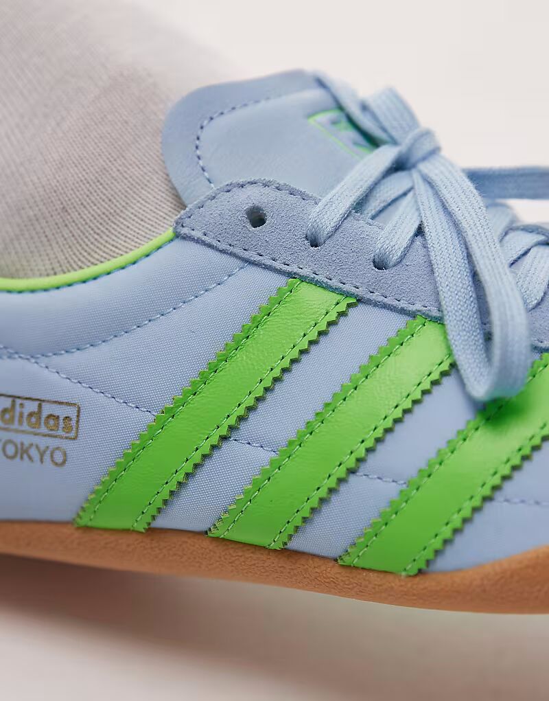 Кроссовки Adidas Originals Tokyo синего и зеленого цвета — фото 4