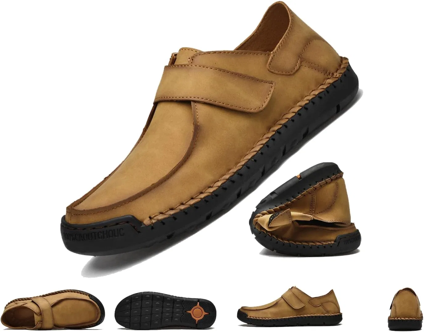 Лоферы мужские повседневные, неопознанный бренд, модель Men’s Loafers, желтый