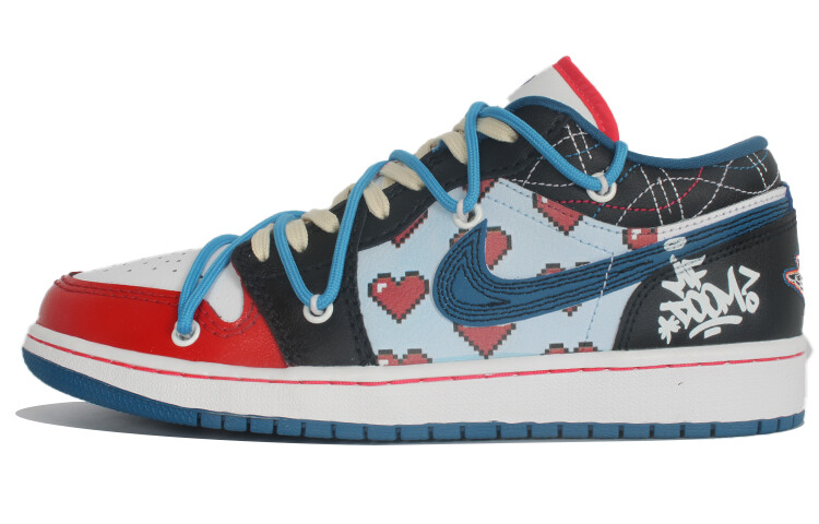

Кроссовки Air JORDAN 1 Vintage Basketball Shoes Men Low-Top Black White, Черный, Кроссовки Air JORDAN 1 Vintage Basketball Shoes Men Low-Top Black White