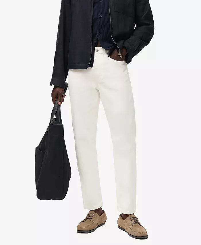 

Мужские джинсы Lori зауженного кроя Mango, белый