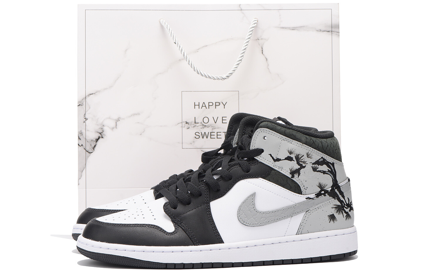 

Кроссовки Air Jordan 1 Vintage Basketball Shoes Men Mid-top Gray, светло-серый
