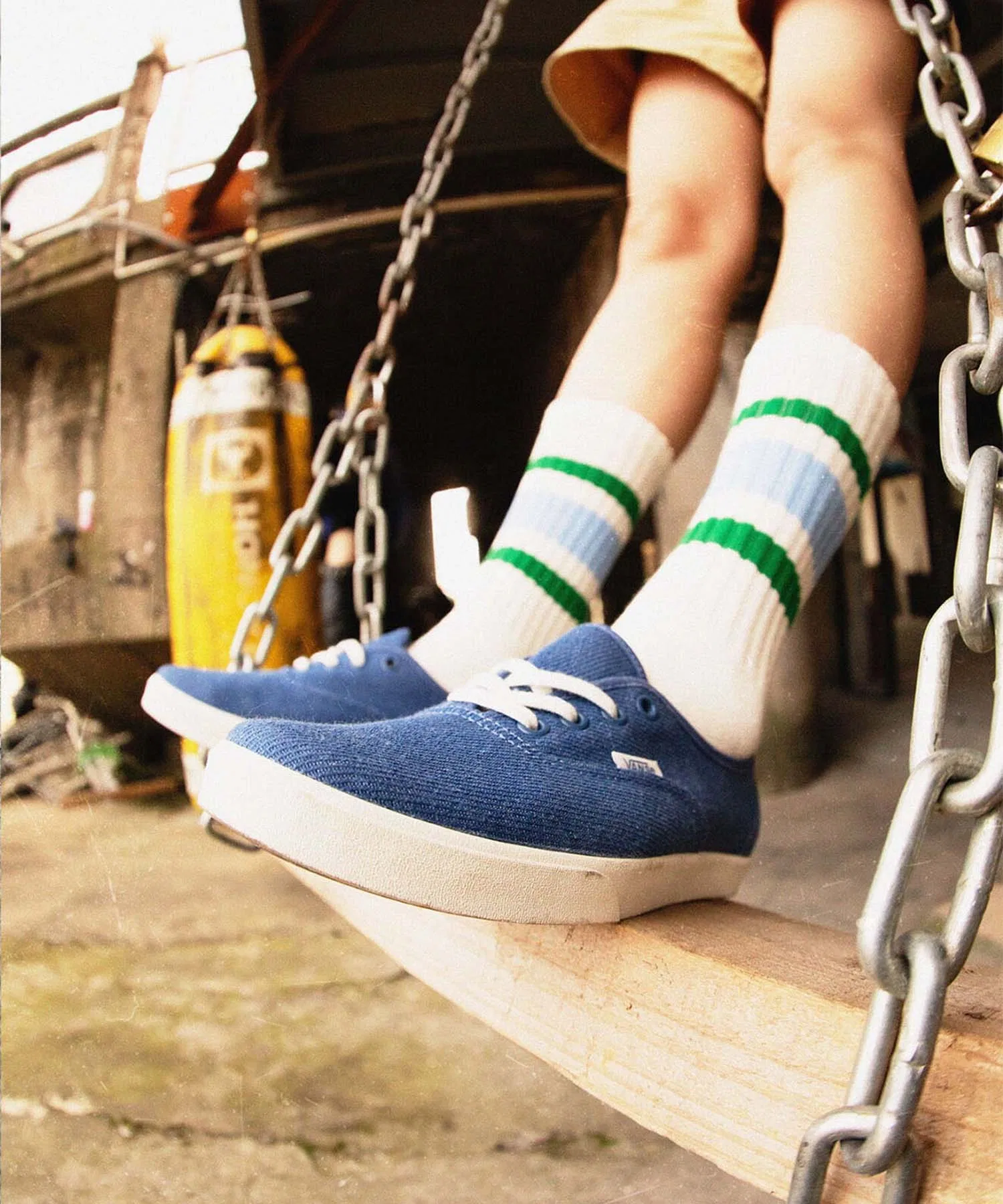 Кроссовки VANS Authentic Lowpro DENIM NAVY — фото 2