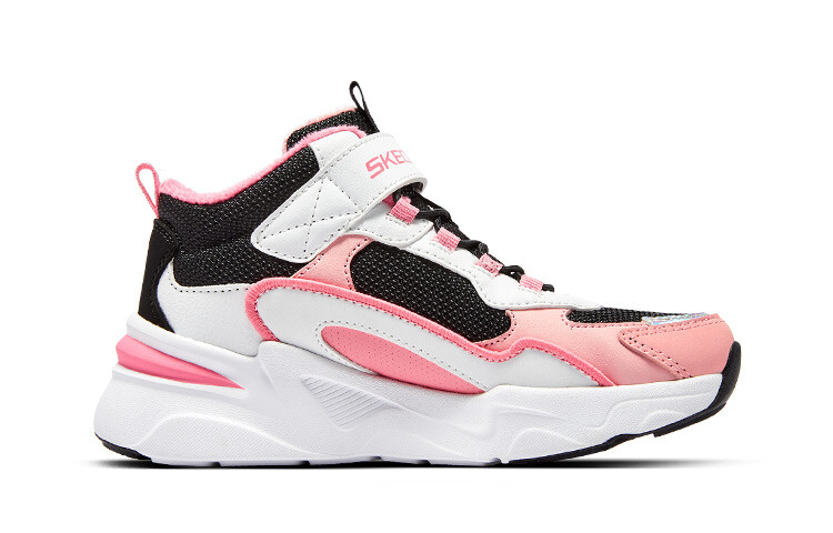Детские тренировочные кроссовки GS Mid-top Core Black / Cloud White / Team Shock Pink 2 Skechers, розовый — фото 2
