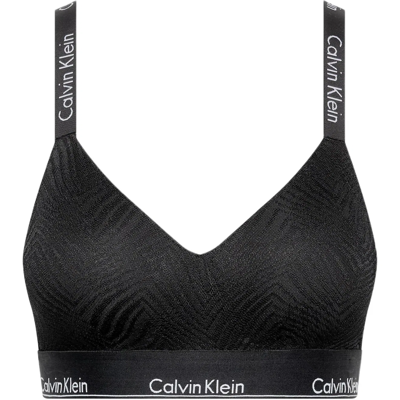 Бюстгальтер-бралетт с легкой подкладкой Calvin Klein Black