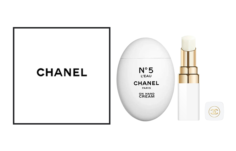 

CHANEL Набор для ухода за кожей Miss Cocoa white tube бальзам для губ и крем для рук, увлажняет и питает, комплект из 2 предметов