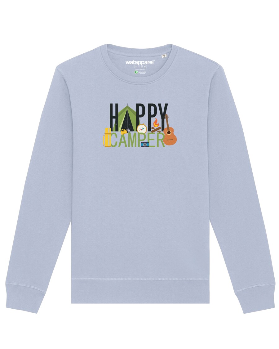 

Толстовка Watapparel Happy Camper, светло-синий