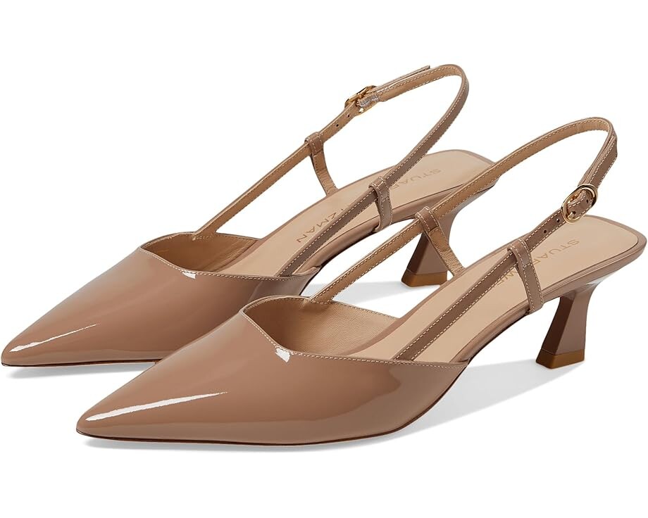 

Туфли Stuart Weitzman Vinnie 50 Slingback, цвет Fawn