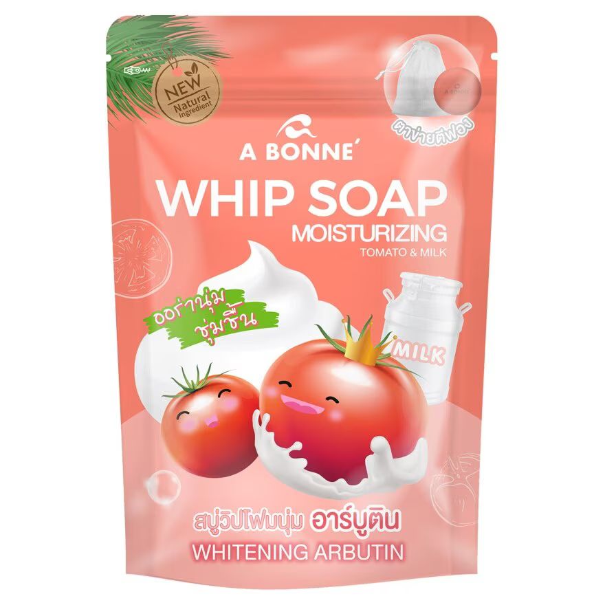 

A Bonne A BONNE' Whip Soap Увлажняющее томатное молочко 100 г, Orange