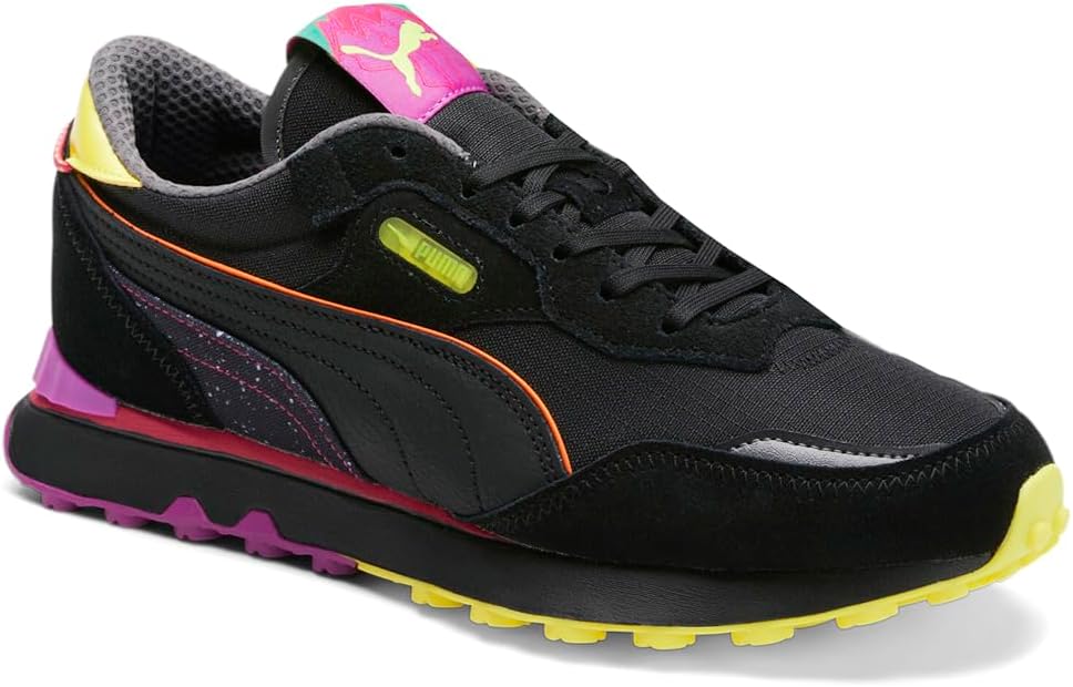Мужские кроссовки PUMA Rider FV Future Vintage с шнуровкой, повседневные - серые — фото 2