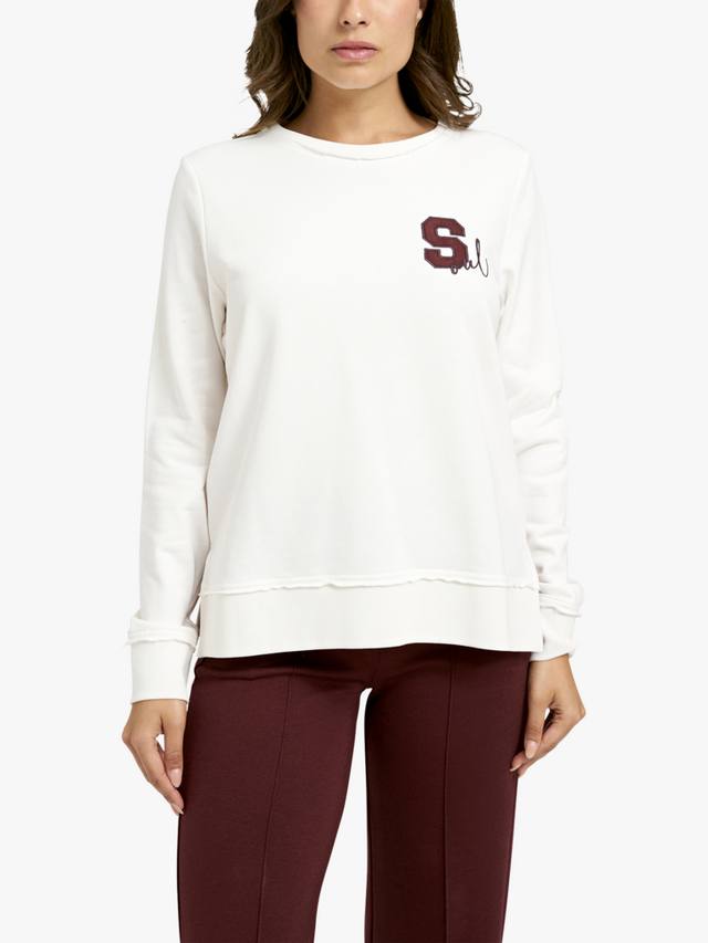 

Свитшот с графическим слоганом Smith & Soul, Cream White