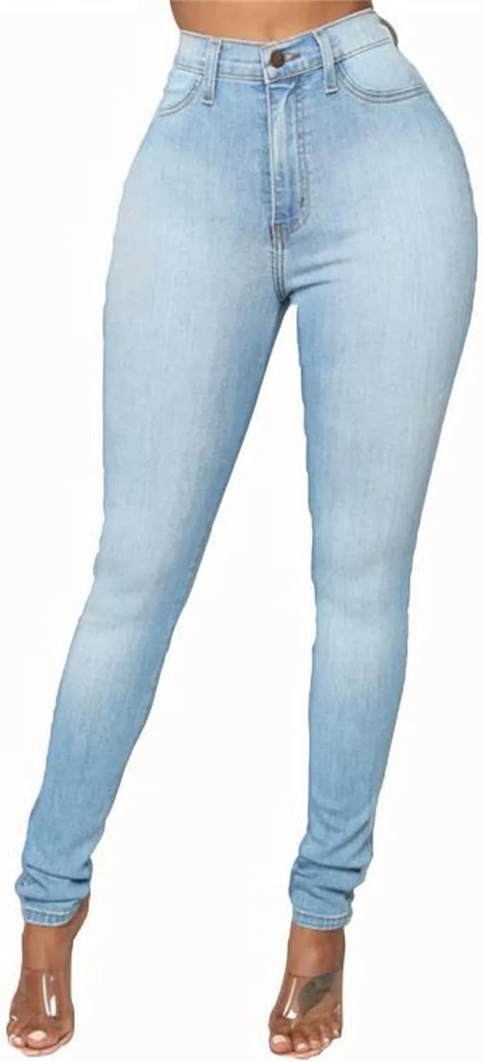 Женские джинсы с эффектом подтяжки бедер High Waist Skinny