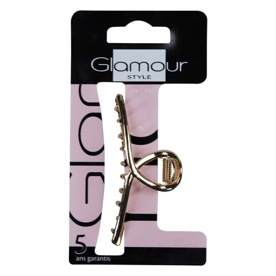 

Гламурная металлическая заколка для волос с лентой, золотого цвета, Glamour