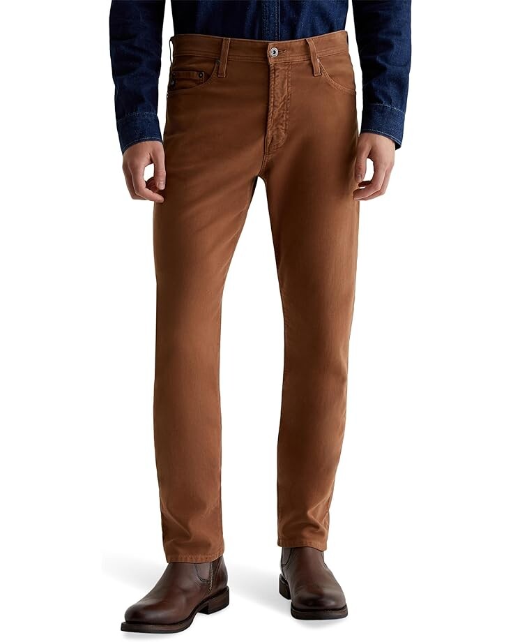 

Брюки AG Jeans Everett Slim Straight Brushed Moleskin Pants, цвет Roasted Acorn