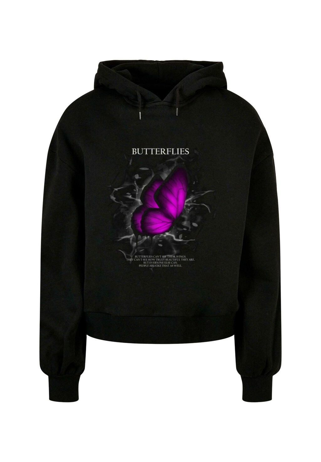 

Толстовка с капюшоном BUTTERFLIES Merchcode, черный
