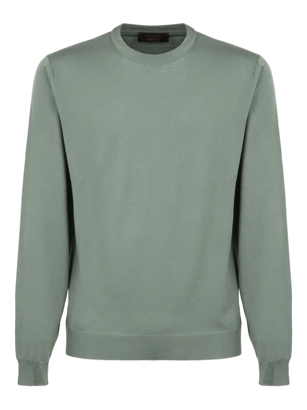 

Тонкий вязаный свитер в рубчик slowear, зеленый