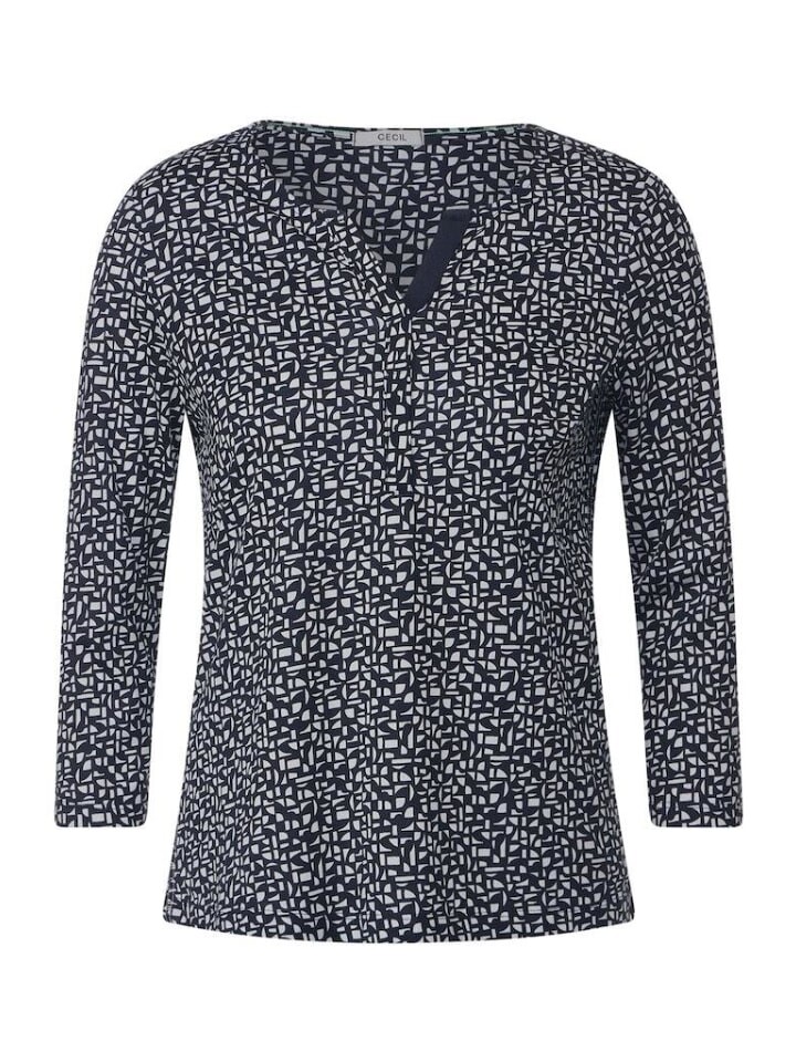 

Лонгслив Cecil Langarmshirt, цвет universal blue
