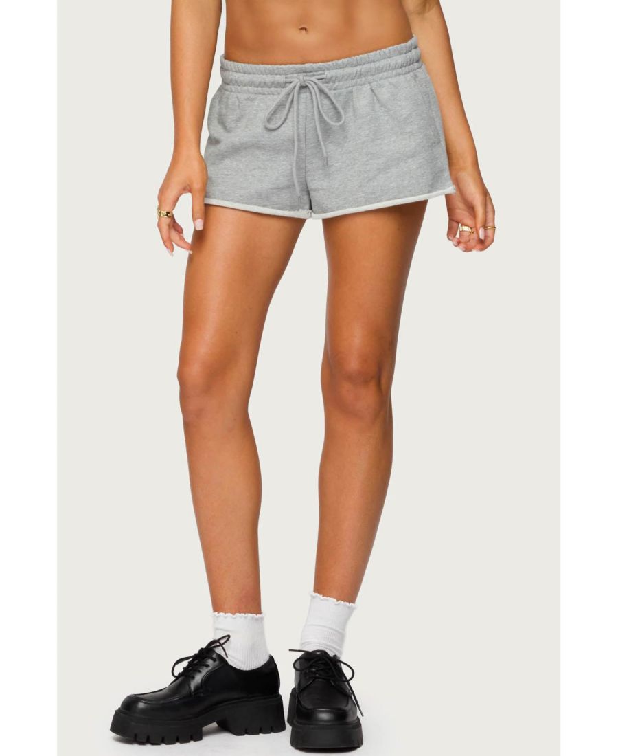 

Женские спортивные шорты Pacific Coast из французской махровой ткани Edikted, Gray-melange