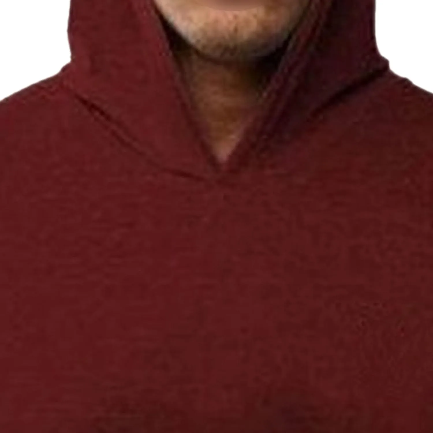 Мужская однотонная толстовка с капюшоном Unisex Adult Fleece — фото 3