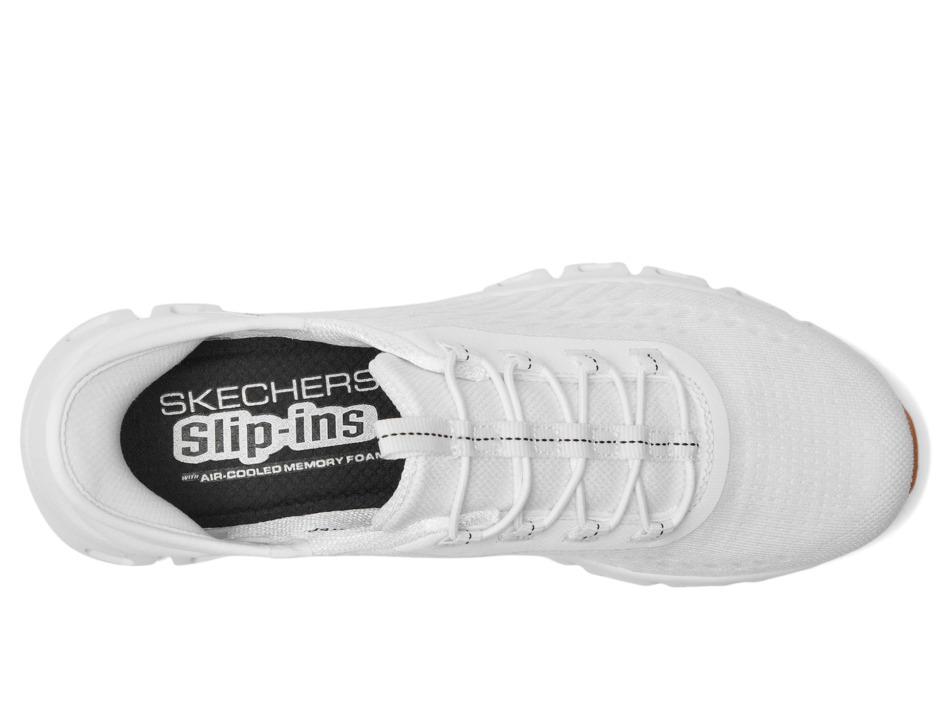 Кроссовки SKECHERS Glide Step Tranquility Hands Free Slip-Ins, цвет White Black — фото 2