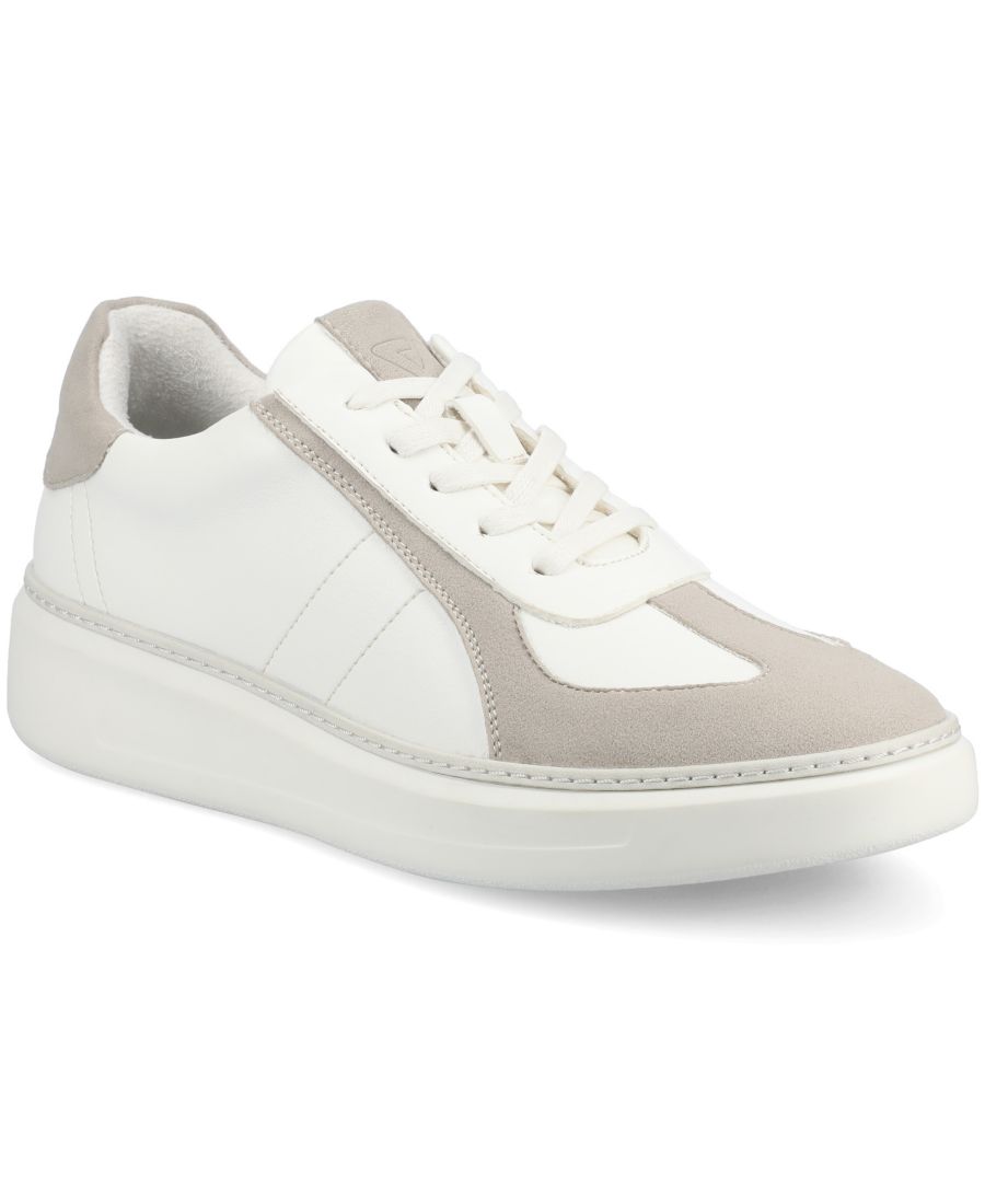 

Мужские низкие гибкие кроссовки Berlin Comfort на шнуровке Vance Co, White