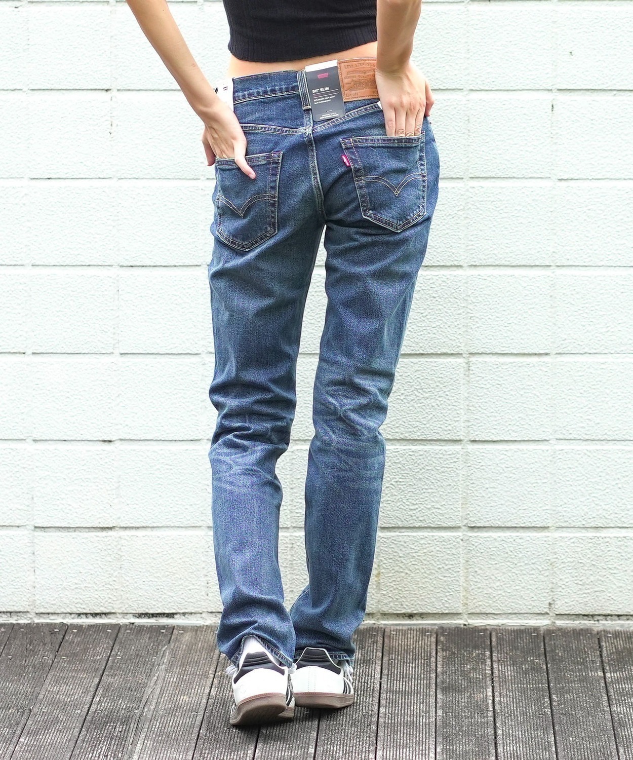 Джинсы 511 Slim Straight Levi's Antique Wash синие — фото 4