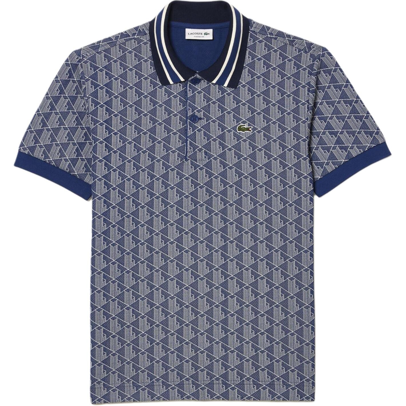 

Рубашка поло мужская темно-синяя Lacoste, синий