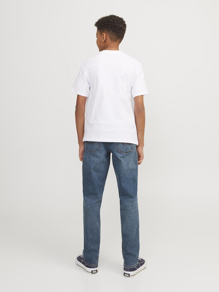 JACK & JONES Junior Джинсы "Кларк" - стандартный крой - синего цвета — фото 4